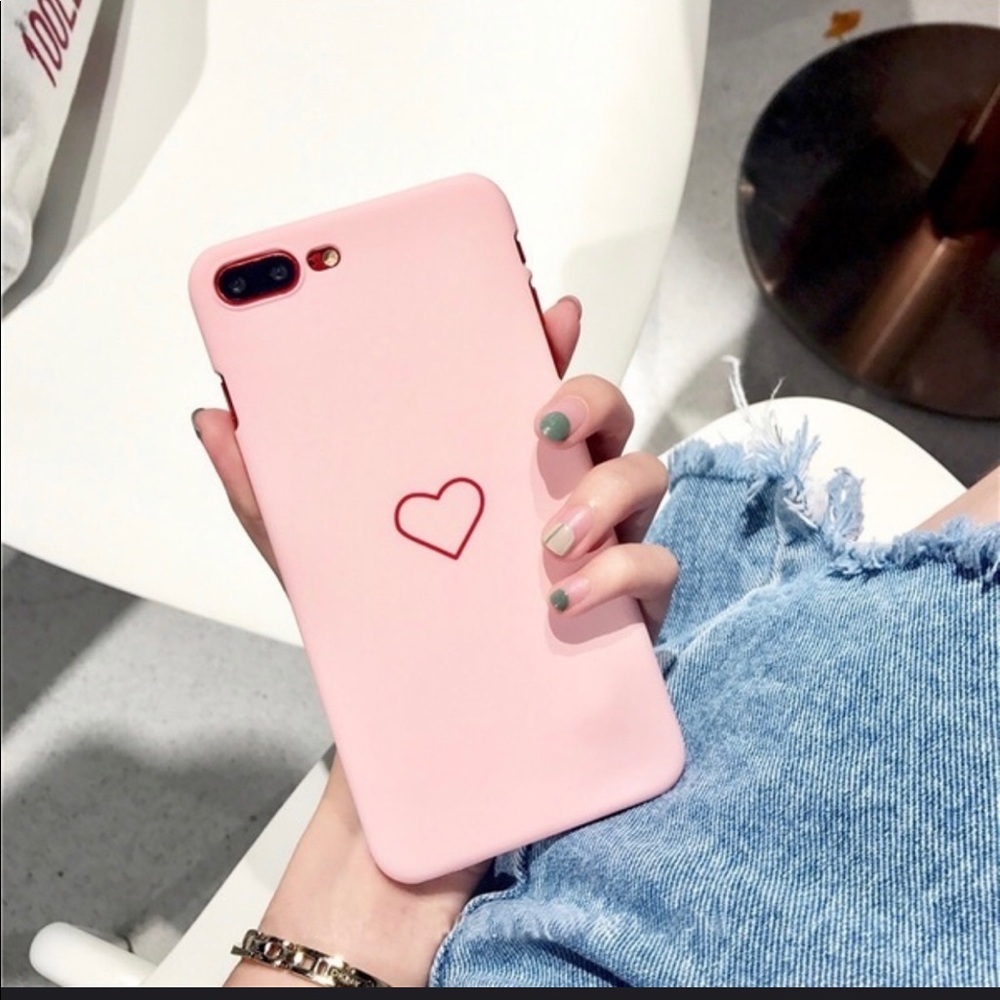 2/$20 iPhone Matte Heart Case Multiple Sizes - Picture 2 of 8